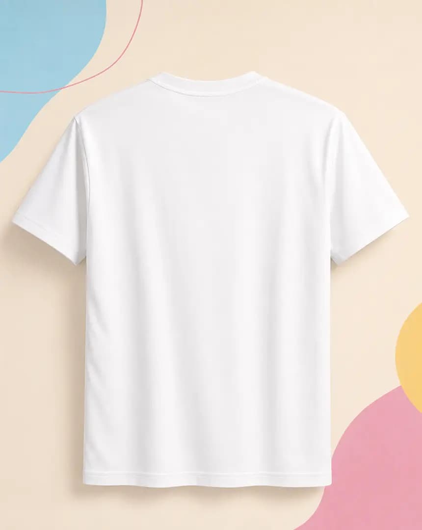 Custom Printed White T-Shirt – more view