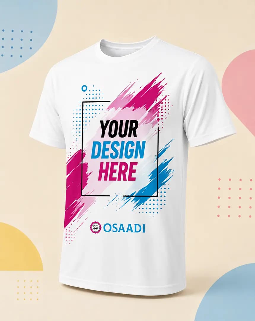 Custom Printed White T-Shirt product photo